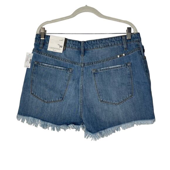 New Kancan Denim Shorts Women's Size 30 High Rise Distressed - Picture 2 of 7
